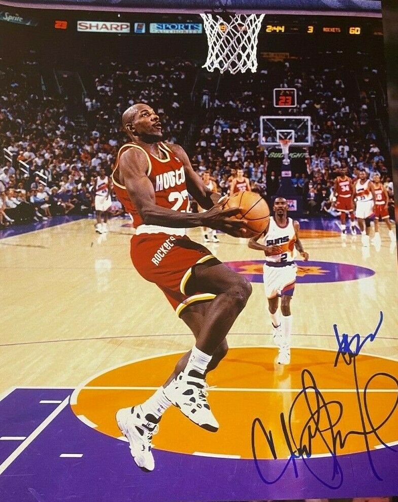 Clyde Drexler signed autographed 8x10 photo Dream Team Extremely Rare
