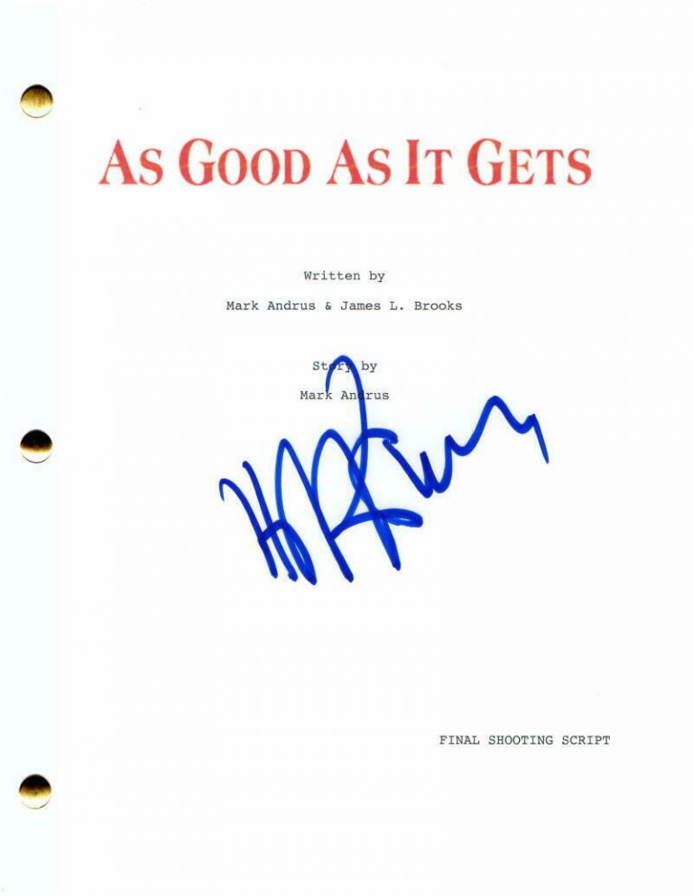 COMPOSER HANS ZIMMER SIGNED AUTOGRAPH AS GOOD AS IT GETS FULL MOVIE SCRIPT RARE! COLLECTIBLE MEMORABILIA