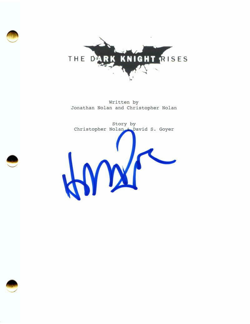 COMPOSER HANS ZIMMER SIGNED AUTOGRAPH THE DARK KNIGHT RISES FULL MOVIE ...