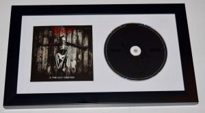 COREY TAYLOR SIGNED SLIPKNOT .5: THE GRAY CHAPTER FRAMED CD COVER BECKETT COA COLLECTIBLE MEMORABILIA