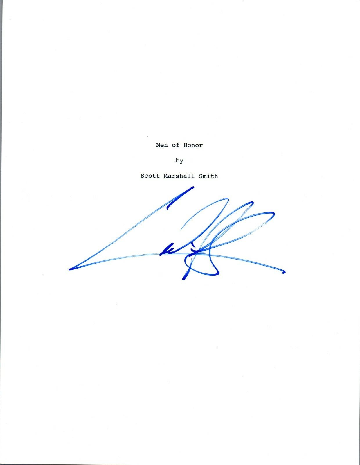 Cuba Gooding Jr. Signed Autographed MEN OF HONOR Movie Script COA VD ...