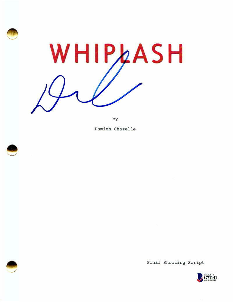DAMIEN CHAZELLE SIGNED AUTOGRAPH WHIPLASH MOVIE SCRIPT - MILES TELLER ...