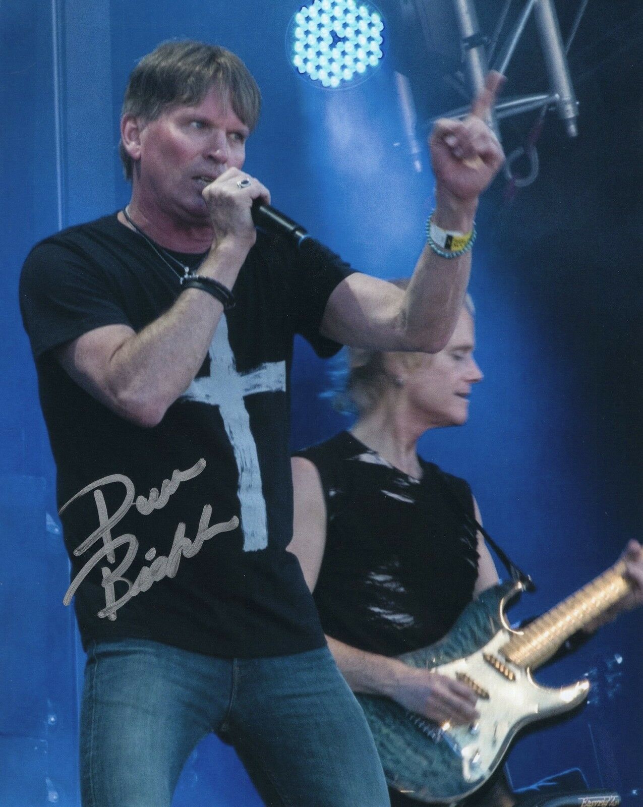 8x10 photo Survivor Band Dave Bickler #1 1980s #1