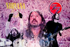 DAVE GROHL NIRVANA FOO FIGHTERS SIGNED 24×36 CANVAS POSTER PHOTO VIDEO PROOF COLLECTIBLE MEMORABILIA