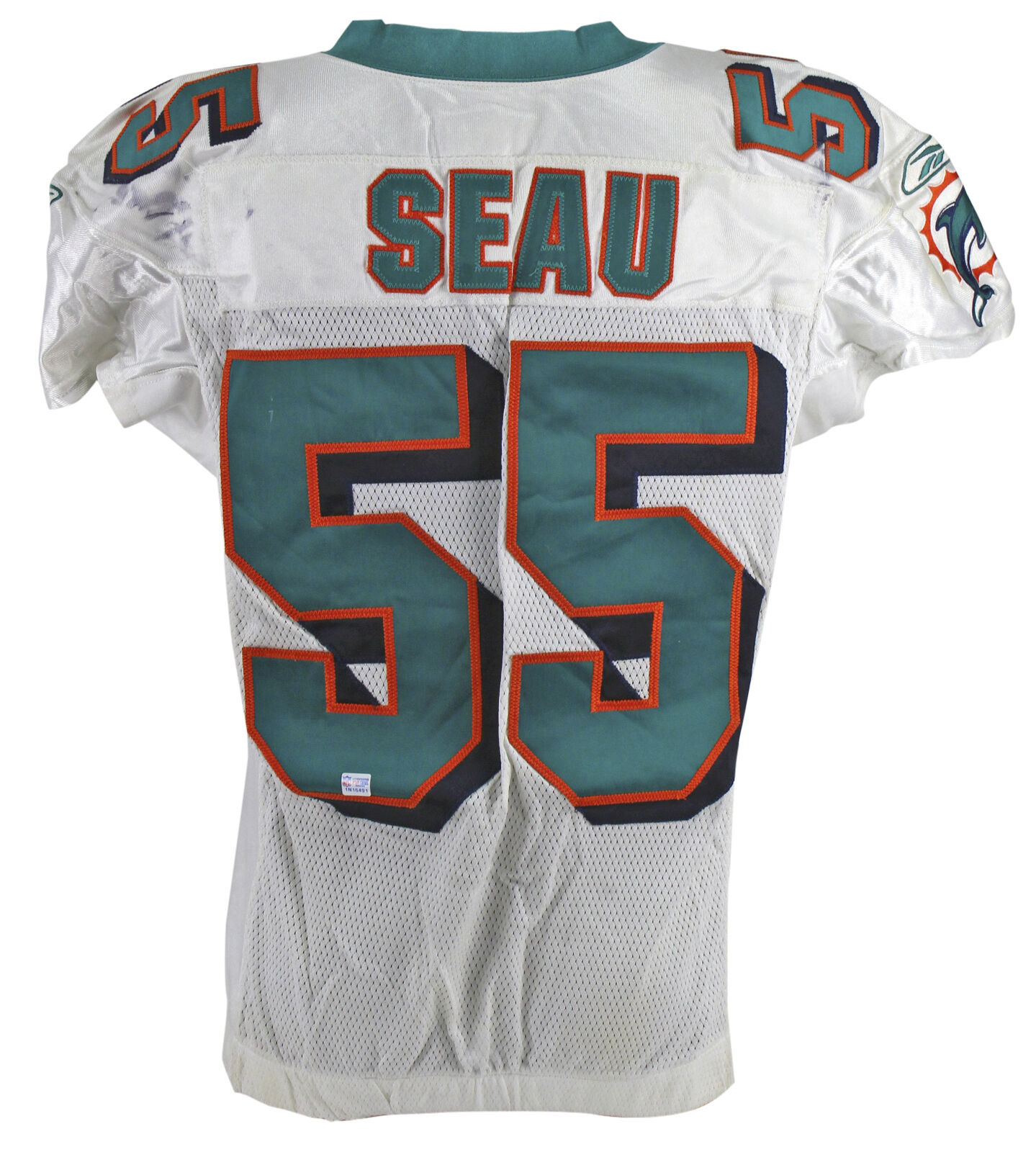 Junior Seau Signed Reebok Miami Dolphins Authentic Jersey JSA — Showpieces  Sports