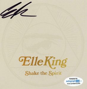 ELLE KING “SHAKE THE SPIRIT” AUTOGRAPH SIGNED CD BOOKLET ACOA  COLLECTIBLE MEMORABILIA