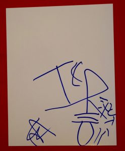 ERIC WILSON BASSIST OF SUBLIME HAND DRAWN SIGNED AUTOGRAPHED SKETCH DRAWING C COLLECTIBLE MEMORABILIA