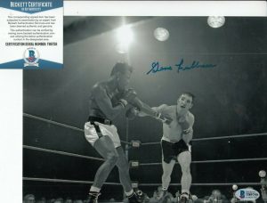GENE FULLMER SIGNED (BOXING) WORLD MIDDLEWIGHT CHAMPION 8X10 BECKETT BAS T89759  COLLECTIBLE MEMORABILIA