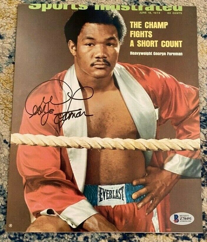 George Foreman signed autographed 8x10 Photo sports illustrated COA ...