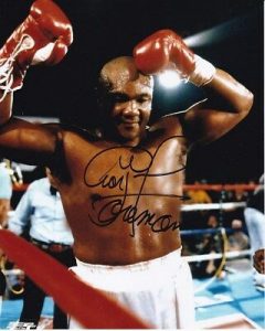GEORGE FOREMAN SIGNED AUTOGRAPHED BOXING PHOTO COLLECTIBLE MEMORABILIA