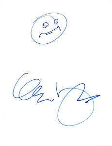 GEORGE LOPEZ SIGNED AUTOGRAPHED HAND DRAWN SKETCH COA VD COLLECTIBLE MEMORABILIA
