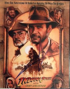 GEORGE LUCAS SIGNED AUTOGRAPHED 8×10 PHOTO INDIANA JONES AND THE LAST CRUSADE COLLECTIBLE MEMORABILIA