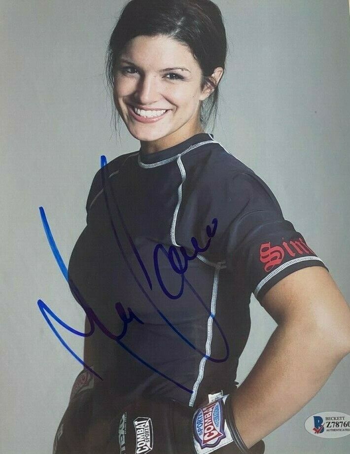 Gina Carano signed autographed 8x10 Photo The Mandalorian UFC Beckett