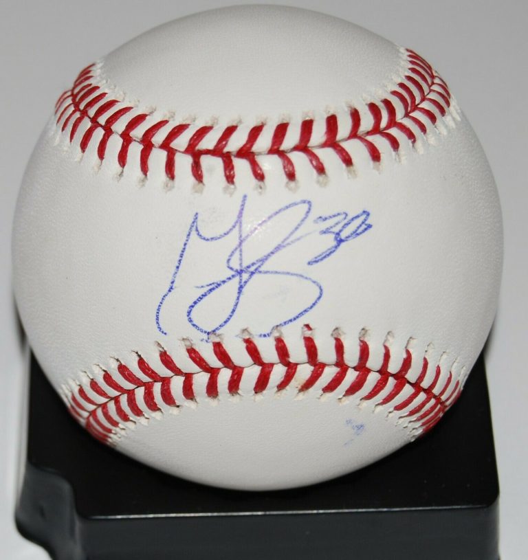 GREYSON JENISTA SIGNED (ATLANTA BRAVES) ML OFFICIAL MAJOR LEAGUE BASEBALL W/COA  COLLECTIBLE MEMORABILIA