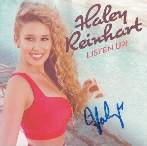 HALEY REINNHART SIGNED (LISTEN UP!) AMERICAN IDOL CD COVER AUTOGRAPHED W/COA  COLLECTIBLE MEMORABILIA