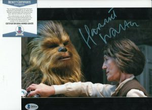 HARRIET WALTER SIGNED (STAR WARS THE FORCE AWAKENS) 8X10 PHOTO BAS BECKETT #8  COLLECTIBLE MEMORABILIA