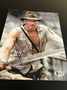 HARRISON FORD SIGNED AUTOGRAPH 8×10 PHOTO INDIANA JONES RAIDERS BECKETT BAS F COLLECTIBLE MEMORABILIA