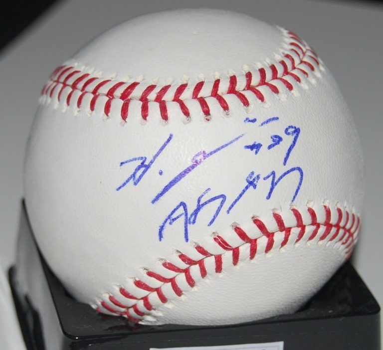 HIDEKI OKAJMIA SIGNED OFFICIAL MAJOR LEAGUE BASEBALL (BOSTON RED SOX) W/COA  COLLECTIBLE MEMORABILIA