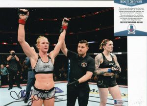 HOLLY HOLM SIGNED (UFC FIGHTING) MMA KICKBOXING 8X10 PHOTO BECKETT BAS AA24421 COLLECTIBLE MEMORABILIA