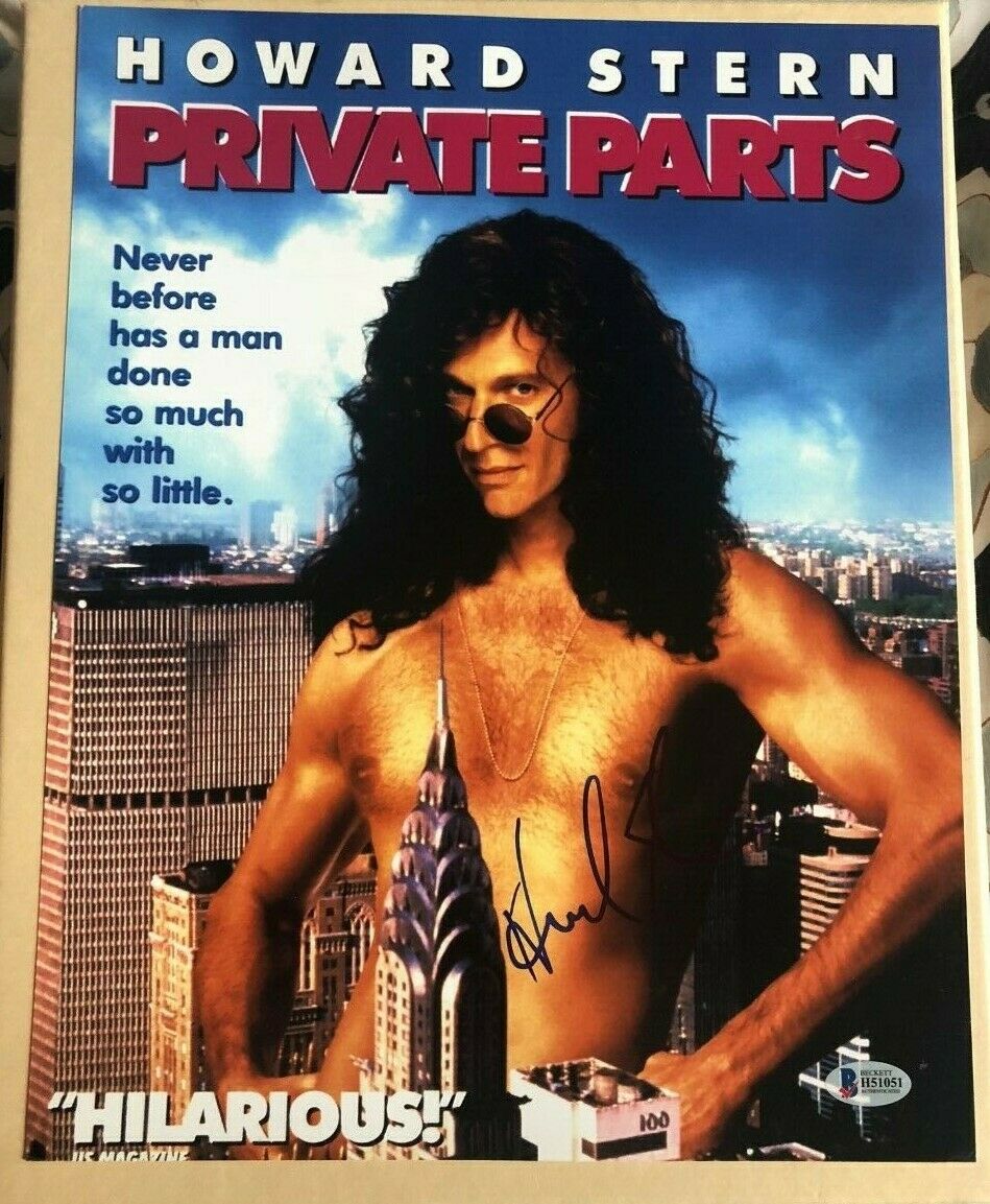 Howard Stern Signed Autographed 11x14 Photo Private Parts Beckett Authenticated Autographia 