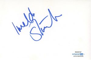 IMELDA STAUNTON AUTOGRAPHED SIGNED INDEX CARD DOWNTON ABBEY ACOA  COLLECTIBLE MEMORABILIA