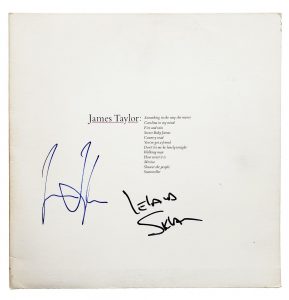 JAMES TAYLOR & LEELAND SKLAR AUTOGRAPHED SIGNED RECORD ALBUM LP ACOA COLLECTIBLE MEMORABILIA