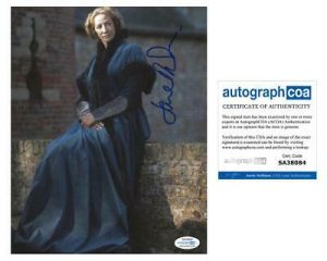 JANET MCTEER “THE WHITE QUEEN” AUTOGRAPH SIGNED ‘JACQUETTA WOODVILLE’ 8×10 PHOTO  COLLECTIBLE MEMORABILIA