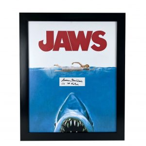 JAWS 1ST VICTIM AUTOGRAPHED SIGNED 16×20 POSTER FRAMED DISPLAY SUSAN BACKLINIE COLLECTIBLE MEMORABILIA