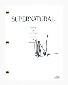 JEFFREY DEAN MORGAN SIGNED AUTOGRAPH SUPERNATURAL PILOT EPISODE SCRIPT ACOA COA COLLECTIBLE MEMORABILIA
