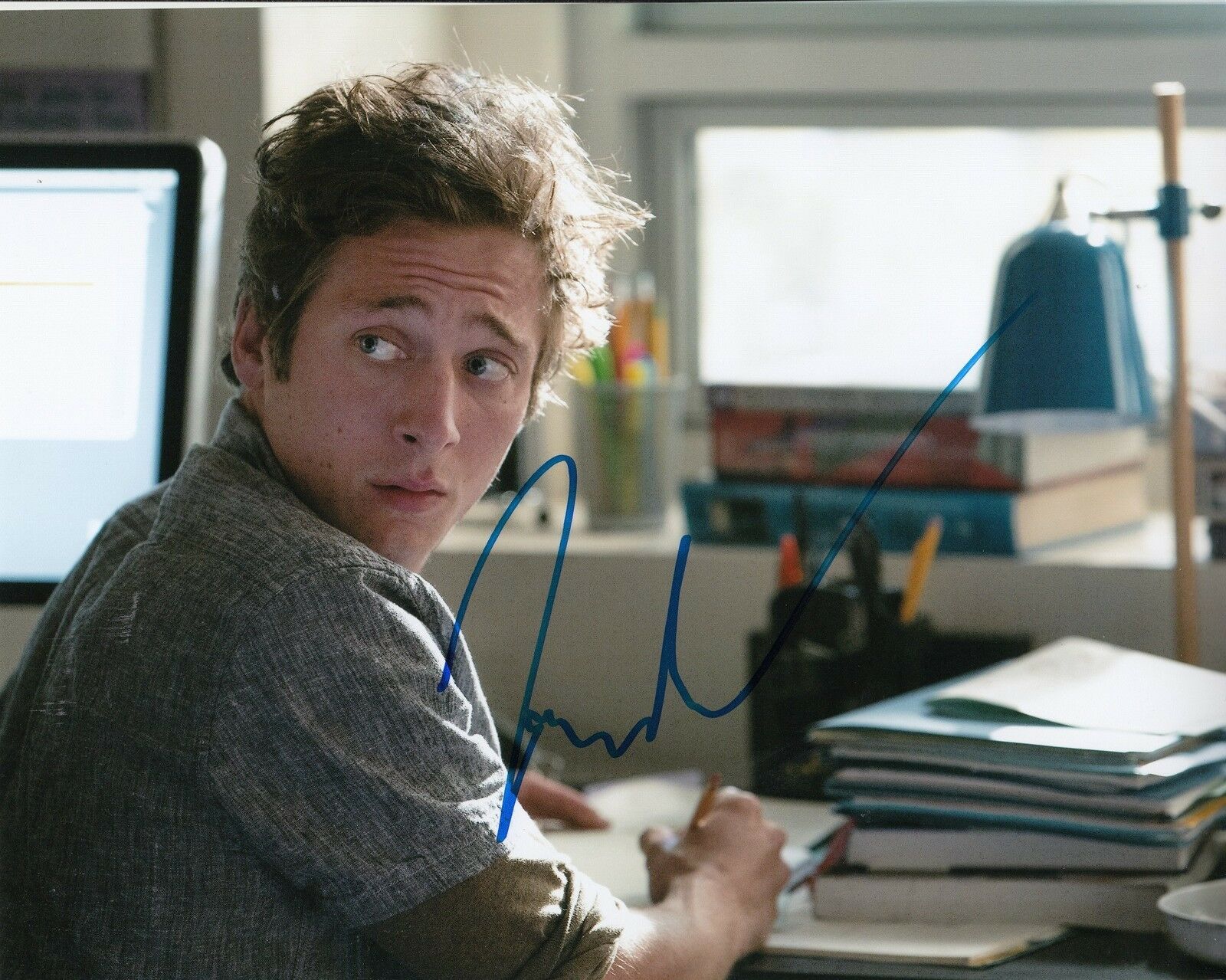 JEREMY ALLEN WHITE signed *SHAMELESS* 8X10 photo LIP GALAGHER (PROOF) W