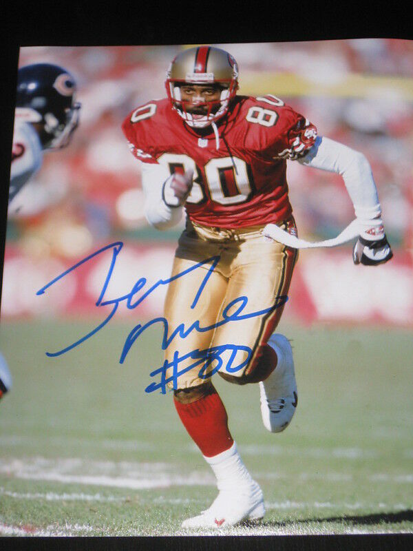 JERRY RICE SIGNED AUTOGRAPH 8×10 SAN FRANCISCO 49ERS F COLLECTIBLE MEMORABILIA