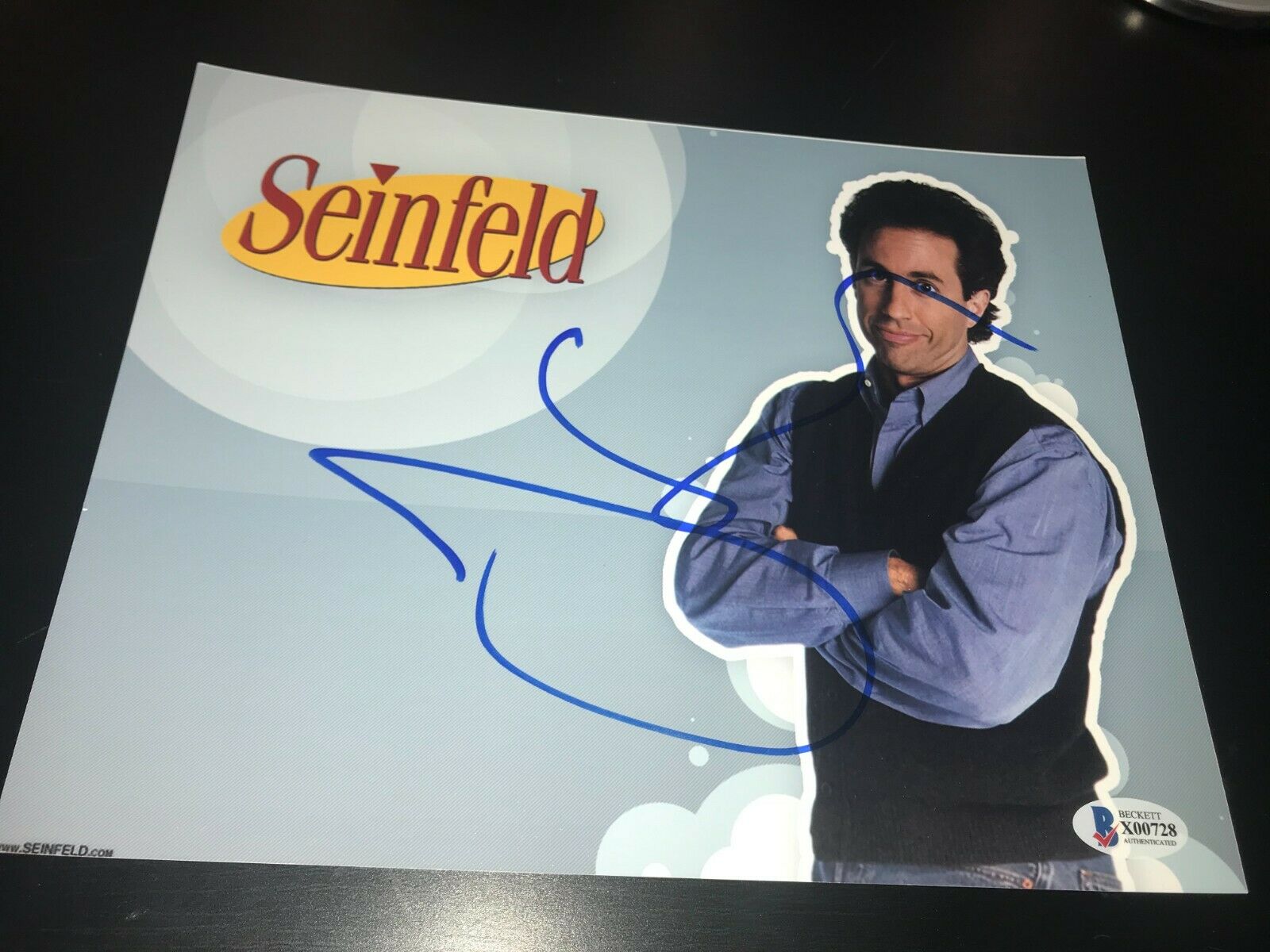 Jerry Seinfeld Signed Autograph 8x10 Photo Seinfeld Alexander Beckett Bas Auto J Autographia 8740