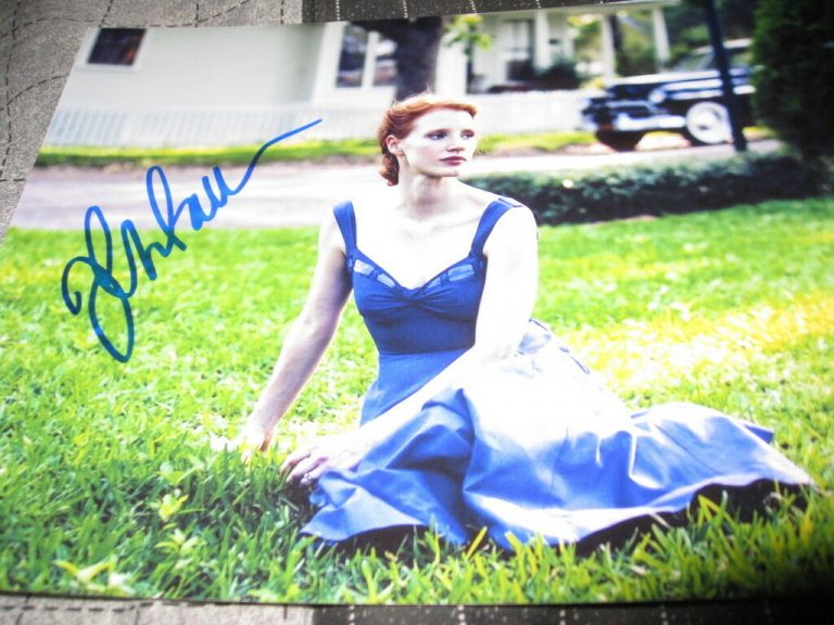 JESSICA CHASTAIN SIGNED AUTOGRAPH 8×10 THE HELP COA E COLLECTIBLE MEMORABILIA