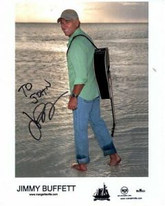 JIMMY BUFFETT AUTOGRAPHED SIGNED PHOTOGRAPH – TO JOHN COLLECTIBLE MEMORABILIA