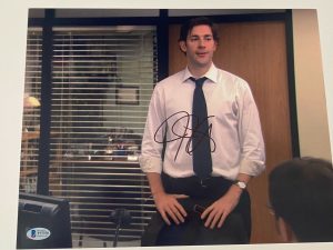 JOHN KRASINSKI SIGNED AUTOGRAPH 11×14 PHOTO JIM HALPERT THE OFFICE BECKETT COA COLLECTIBLE MEMORABILIA