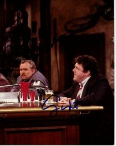 JOHN RATZENBERGER & GEORGE WENDT SIGNED AUTOGRAPHED CHEERS CLIFF & NORM PHOTO COLLECTIBLE MEMORABILIA