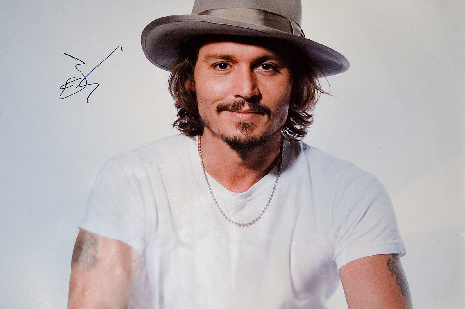 Johnny Depp Autographed Signed Sexy 24x36 Canvas Poster Photo | Autographia