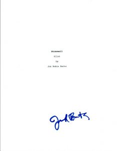 JON ROBIN BAITZ SIGNED AUTOGRAPHED STONEWALL SCRIPT COVER COA VD COLLECTIBLE MEMORABILIA