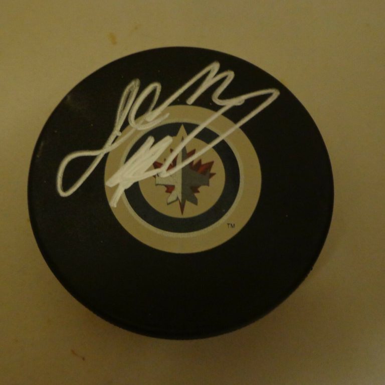 JOSH MORRISSEY SIGNED WINNIPEG JETS PUCK AUTOGRAPHED COLLECTIBLE MEMORABILIA