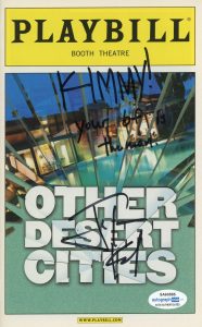 JUSTIN KIRK “OTHER DESERT CITIES” AUTOGRAPH SIGNED BROADWAY PLAYBILL ACOA COLLECTIBLE MEMORABILIA
