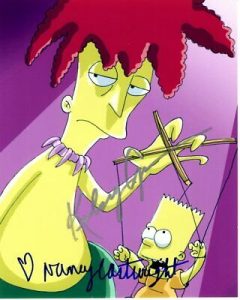 KELSEY GRAMMER AND NANCY CARTWRIGHT SIGNED AUTOGRAPHED THE SIMPSONS PHOTO COLLECTIBLE MEMORABILIA