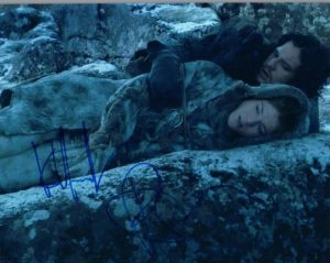 KIT HARINGTON & ROSE LESLIE SIGNED AUTOGRAPHED 8×10 PHOTO GAME OF THRONES COA VD COLLECTIBLE MEMORABILIA