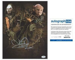 LAWRENCE MAKOARE “LORD OF THE RINGS” AUTOGRAPH SIGNED ‘WITCHKING’ 11×14 PHOTO C COLLECTIBLE MEMORABILIA