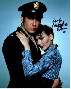 LESLEY-ANNE DOWN SIGNED AUTOGRAPHED HANOVER STREET W/ HARRISON FORD PHOTO COLLECTIBLE MEMORABILIA