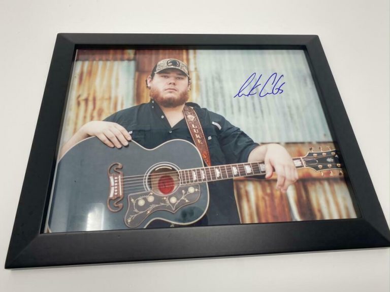 LUKE COMBS SIGNED AUTOGRAPH 11X14 PHOTO FRAMED TO HANG THIS ONE’S FOR YOU A ACOA  COLLECTIBLE MEMORABILIA