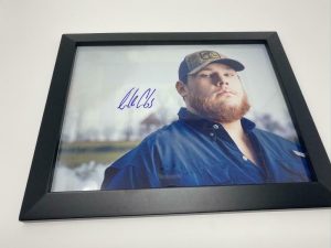 LUKE COMBS SIGNED AUTOGRAPH 11X14 PHOTO FRAMED TO HANG THIS ONE’S FOR YOU B ACOA  COLLECTIBLE MEMORABILIA