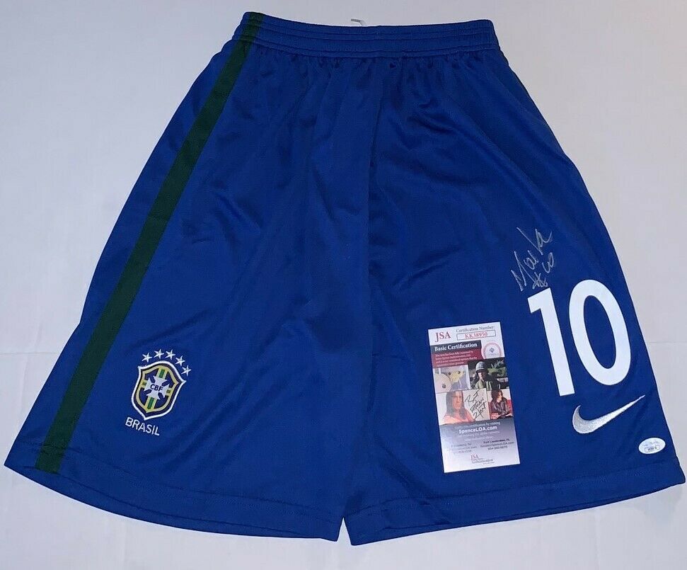 Marta Vieira da Silva signed #10 Brasil Soccer Shorts Brazil Orlando ...