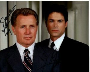 MARTIN SHEEN AND ROB LOWE SIGNED AUTOGRAPHED THE WEST WING PHOTO COLLECTIBLE MEMORABILIA