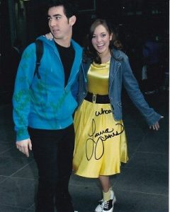 MAX CRUMM & LAURA OSNES SIGNED AUTOGRAPHED ORIGINAL GREASE PHOTO GREAT CONTENT COLLECTIBLE MEMORABILIA
