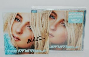 MEGHAN TRAINOR SIGNED (TREAT MYSELF) AUTOGRAPED CD COVER WITH NEW SEALED CD! #1  COLLECTIBLE MEMORABILIA